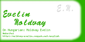 evelin moldvay business card